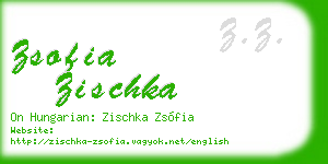 zsofia zischka business card